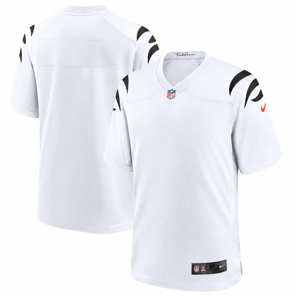 Cincinnati Bengals Nike Customizable Game Jersey – White